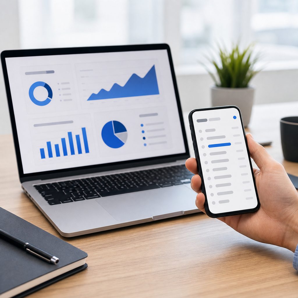Boîte de réception sur mobile où les objets d'email apparaissent tronqués